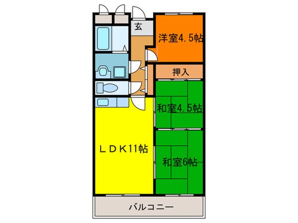 グランドゥール平井の物件間取画像